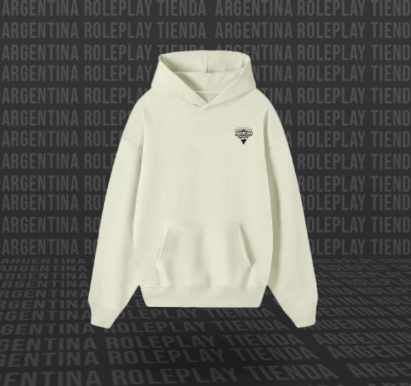 Buzo Crema Logo Negro
